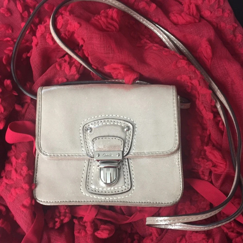 NEW* Coach Pop‎ Leather Camp Mini Coach Purse